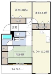 INOVE松戸六高台Bの物件間取画像